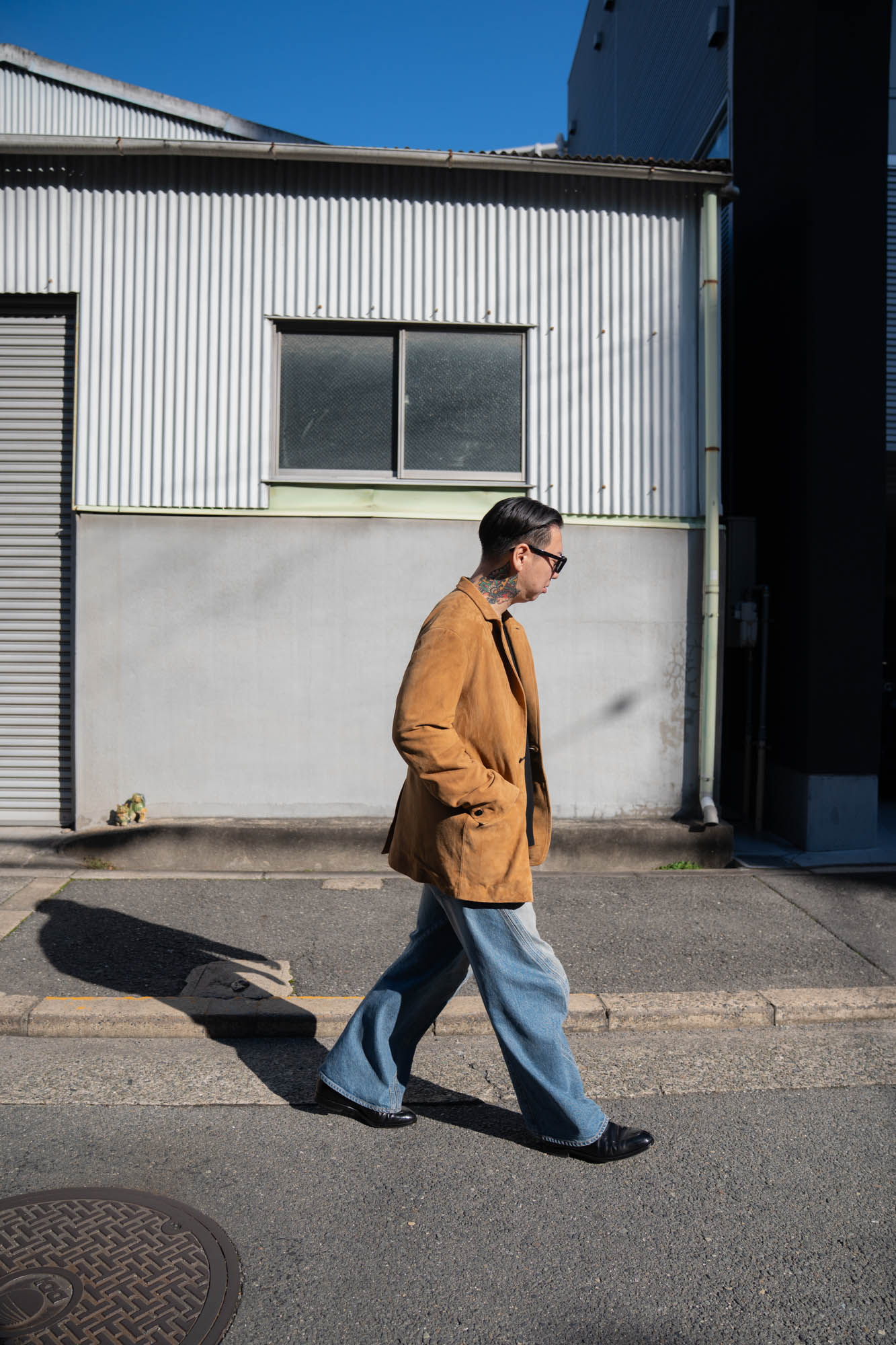 Suede Single Breasted Jacket