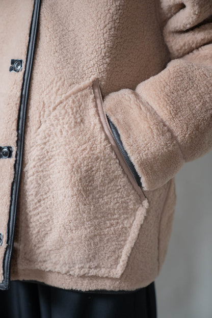 REVERSIBLE MOUTON BLOUSON