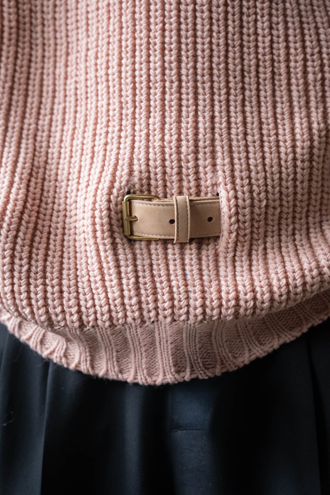 Belt. Slit Knit in Merinos d`Arles
