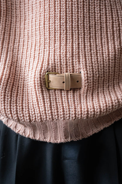 Belt. Slit Knit in Merinos d`Arles