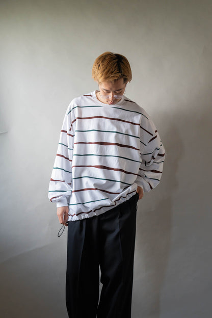 SUPER BIG STRIPE LS TEE