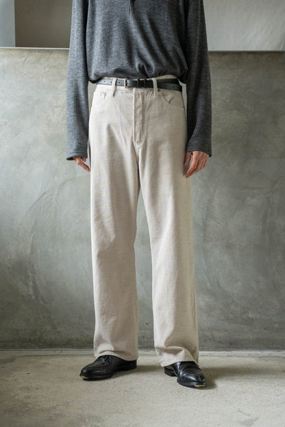 stone‑washed corduroy pants