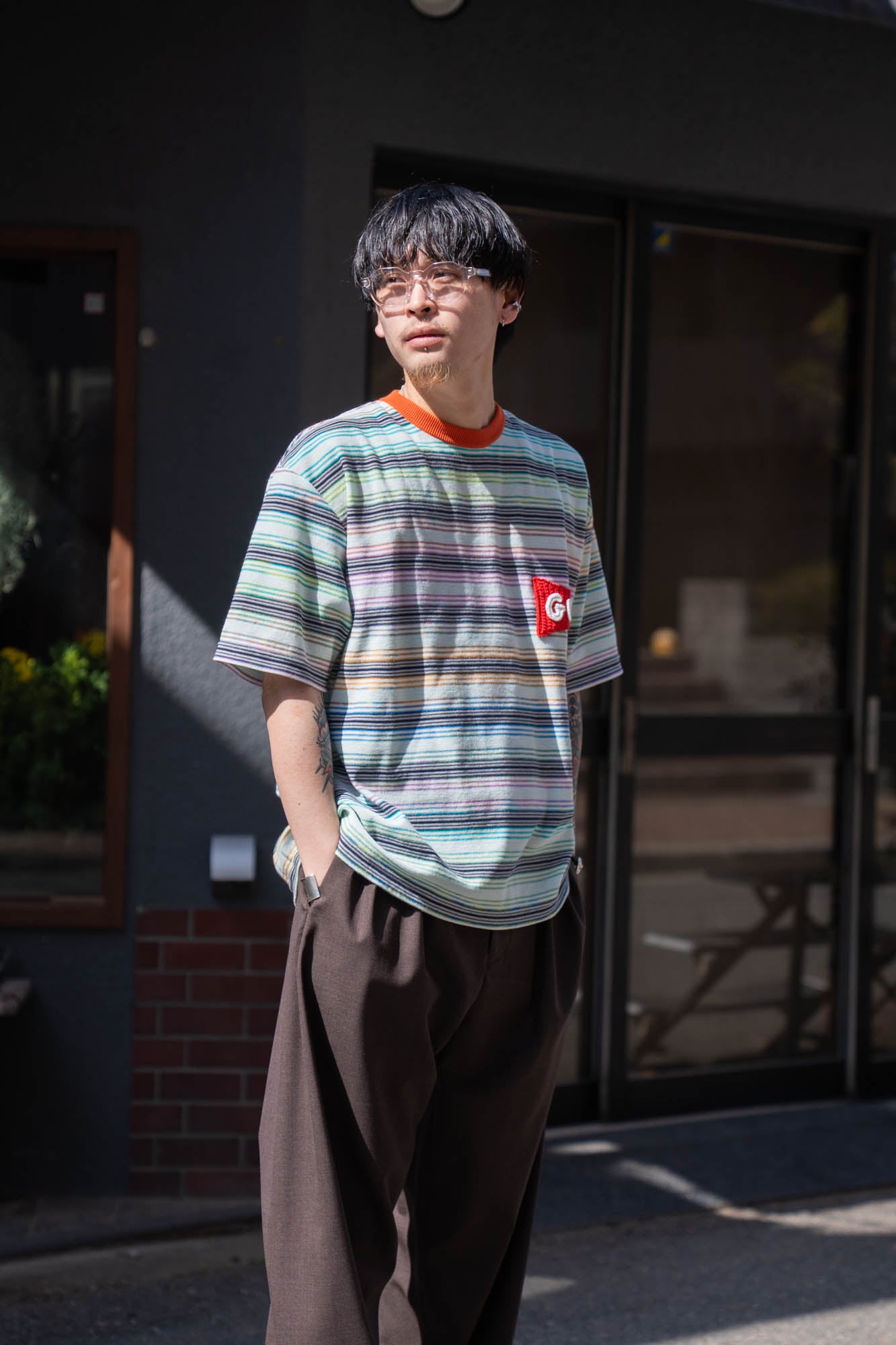 Border Knit Tee