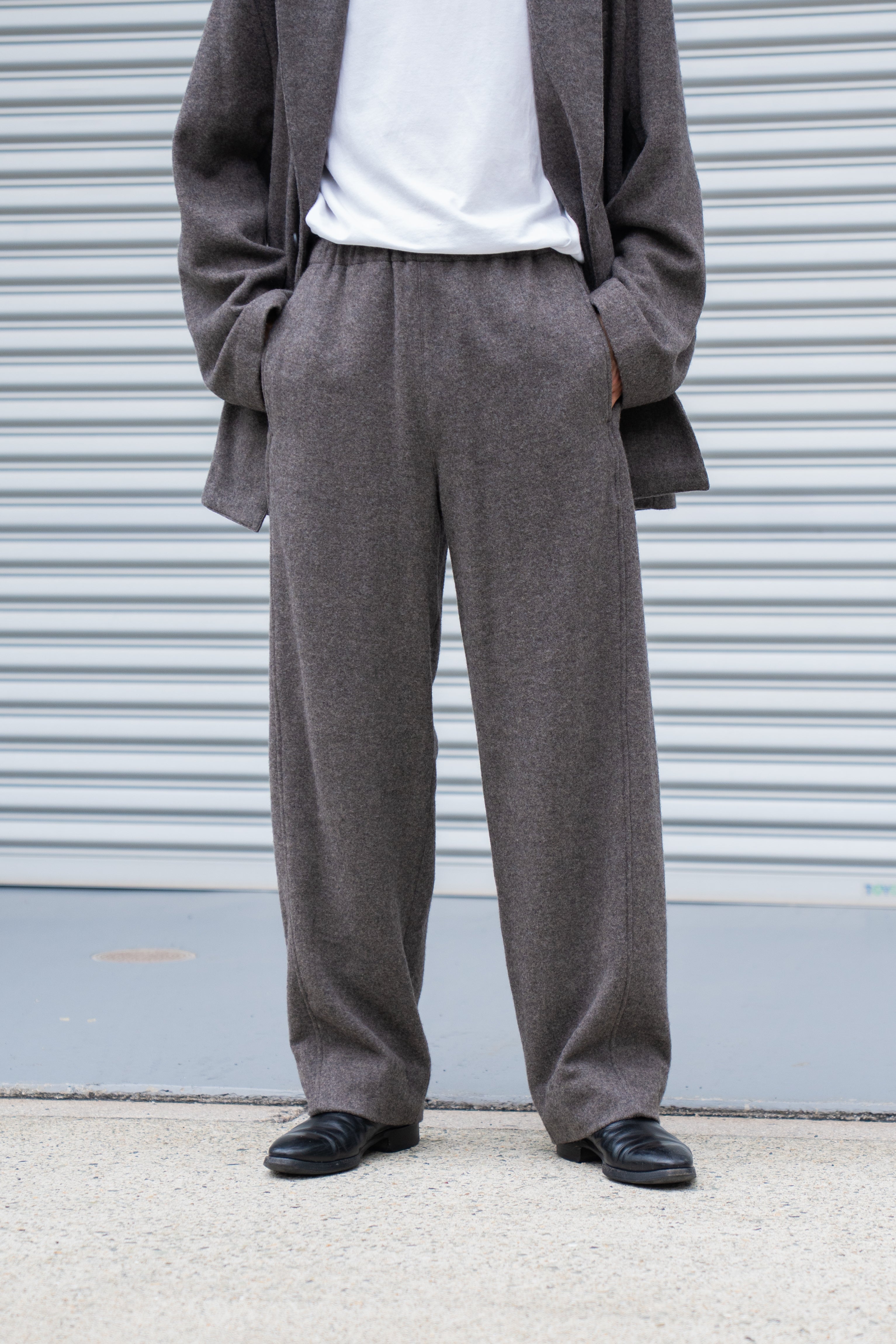 【lidnm】24aw WOOL FLEECE SLACKS S サイズ lidnm】24aw WOOL FLEECE SLACKS