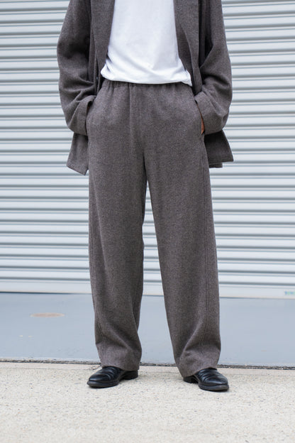 WOOL/CASHMERE FLEECE EASY TWIST TROUSERS(ST.1270)