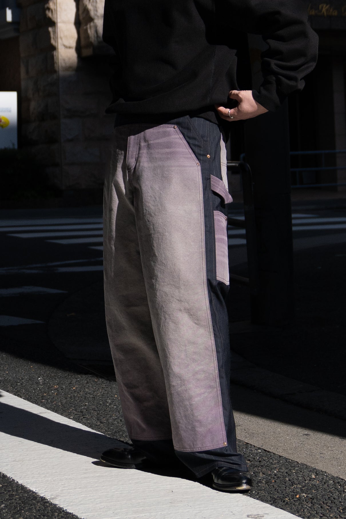 Exclusive Vintage-eﬀect work pants