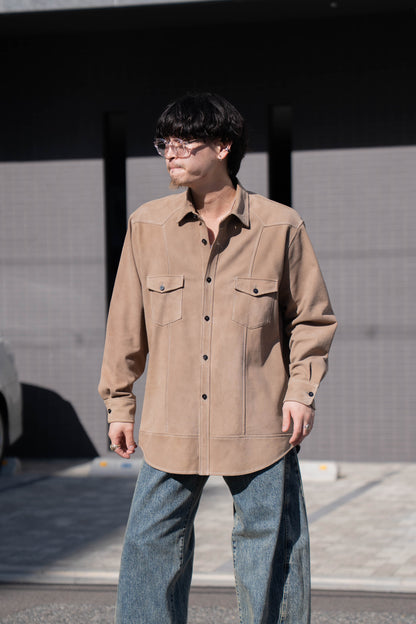 sheep suede light shirt