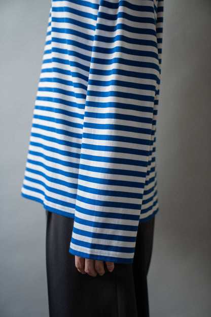 BORDER LONG T SHIRT