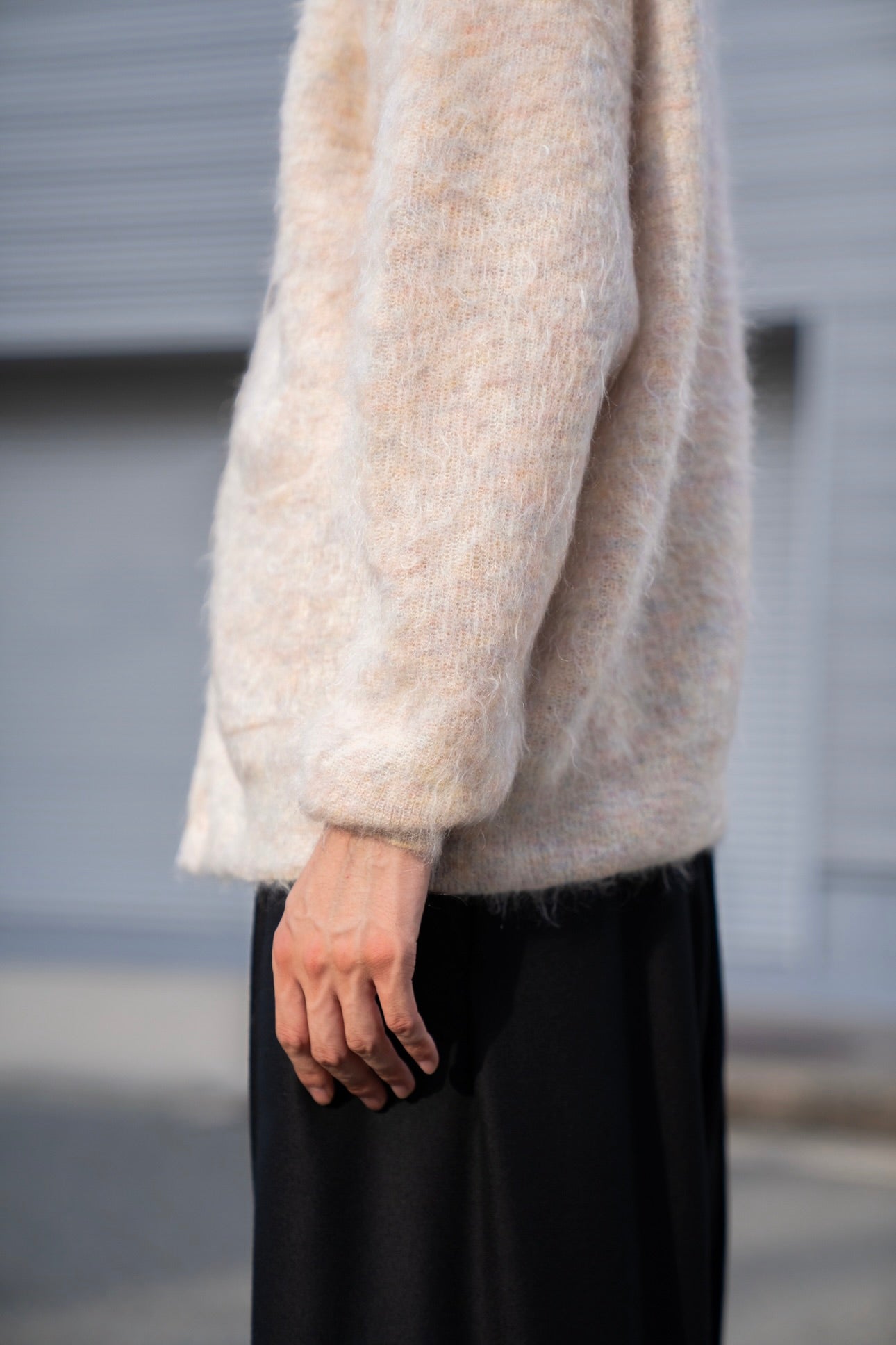 トップス ssstein KID MOHAIR CARDIGAN 22AW KID MOHAIR KNIT V NECK