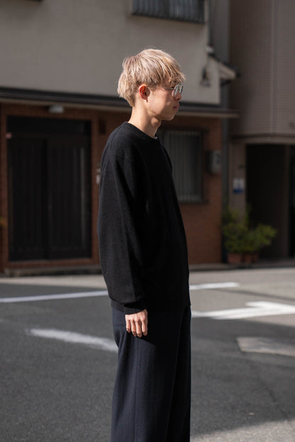PURE CASHMERE KNIT CREW NECK LS(ST.1473)