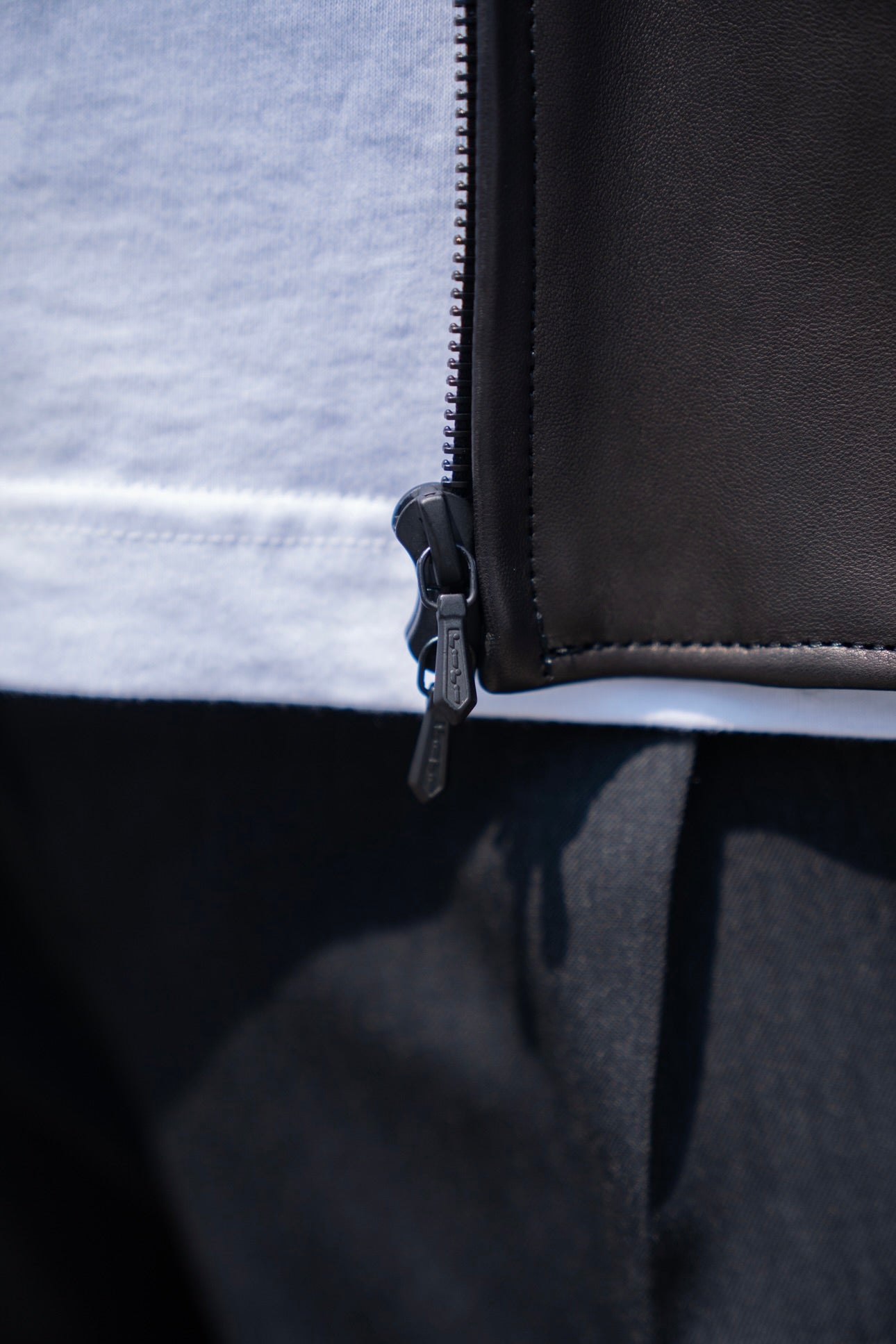 Lamb Leather Zip Short Jacket