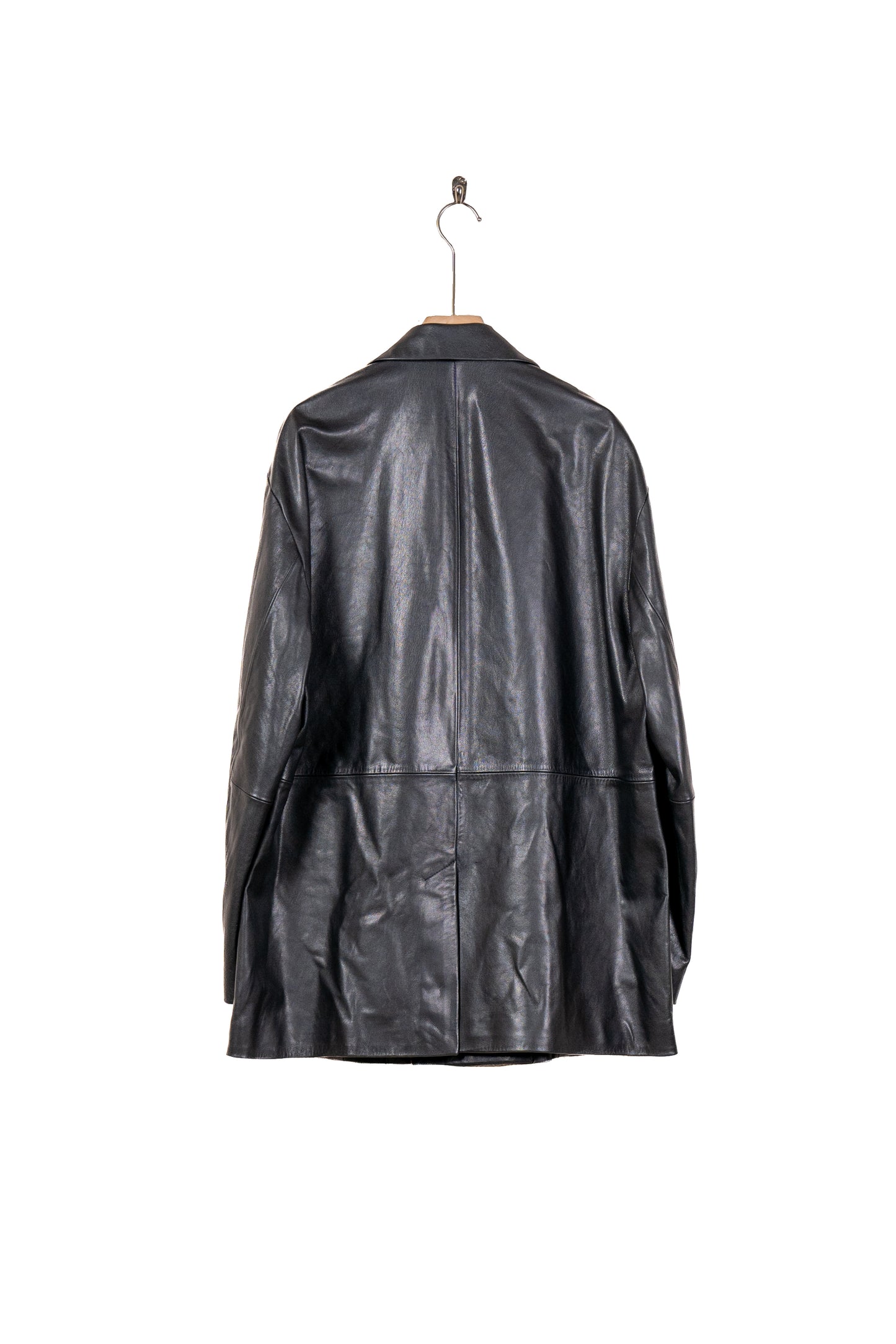 LEATHER DOUBLE BRESTED JACKET