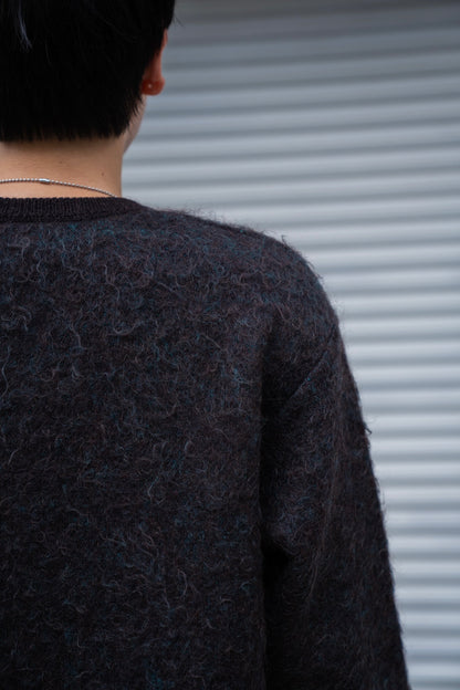 KID MOHAIR MIX JACQUARD KNIT LS(ST.1305)