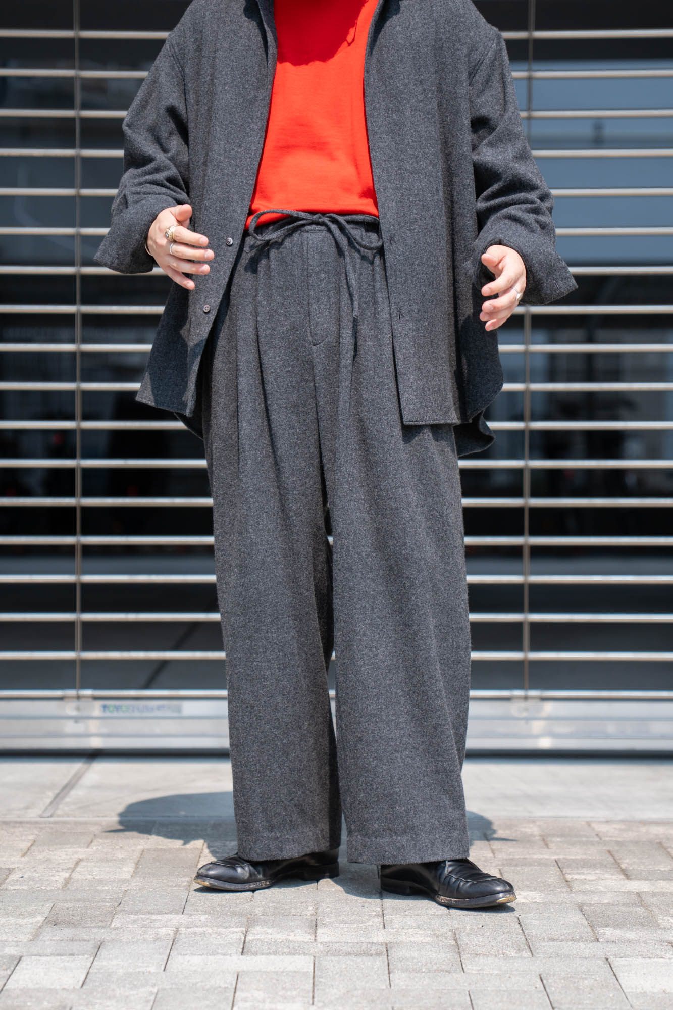 CASHMERE WIDE PANTS