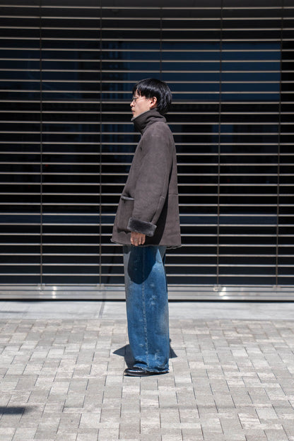 CUT-OFF MOUTON JACKET(ST.1222)