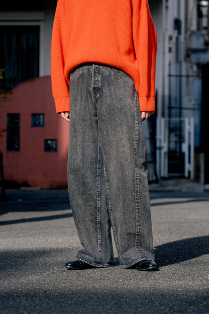 TWIST SEAM BAGGY VINTAGE DENIM JEANS