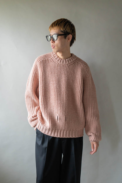Belt. Slit Knit in Merinos d`Arles