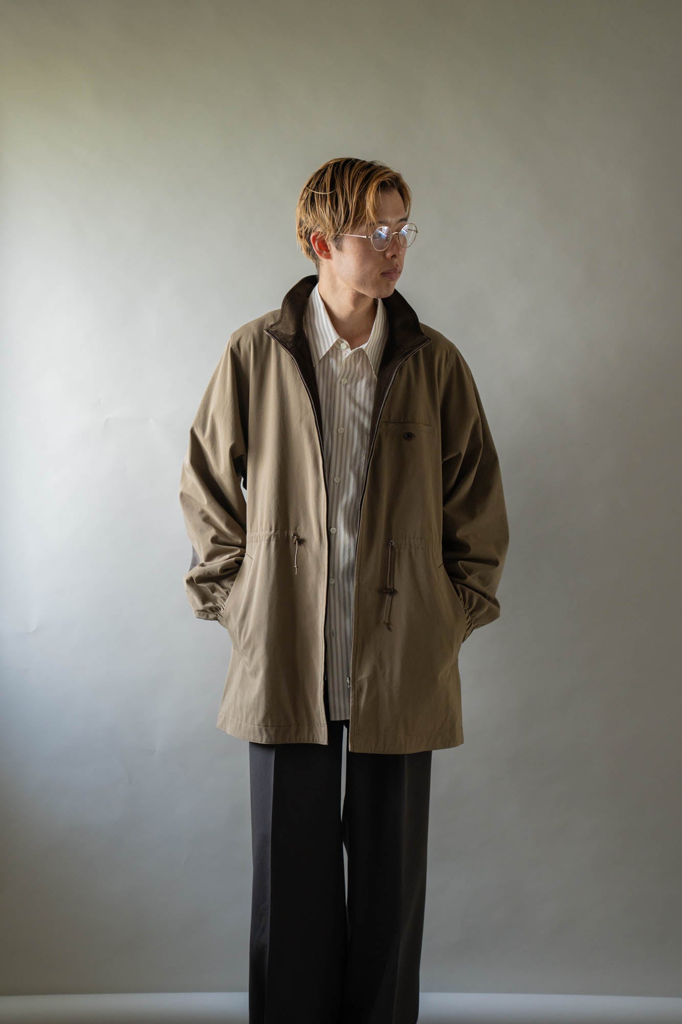 REVERSIBLE STAND-COLLAR BLOUSON