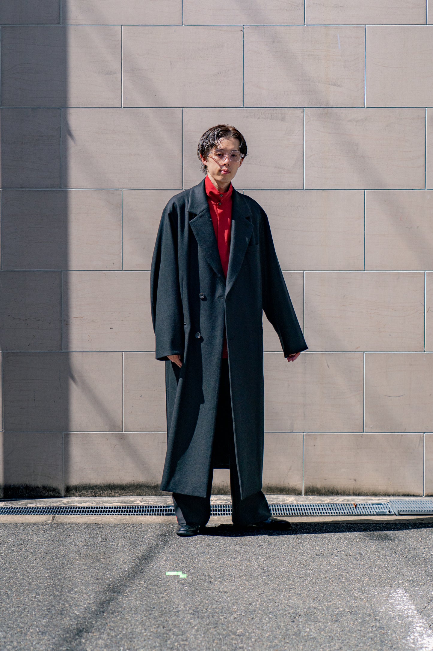 OVERSIZED MAXI-LENGTH DOUBLE BREASTED COAT