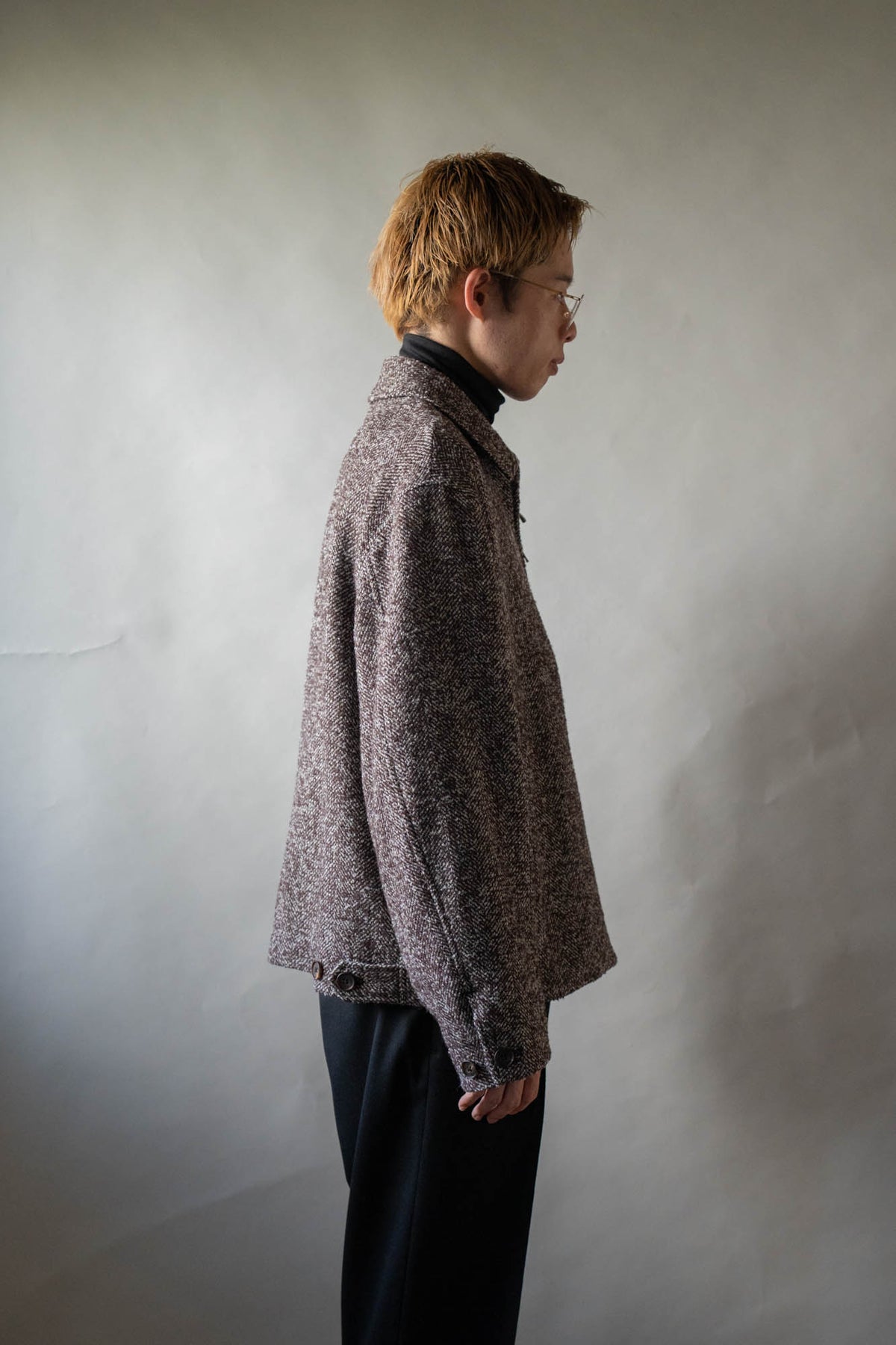 LOOP TWEED SEAM POCKET BLOUSON