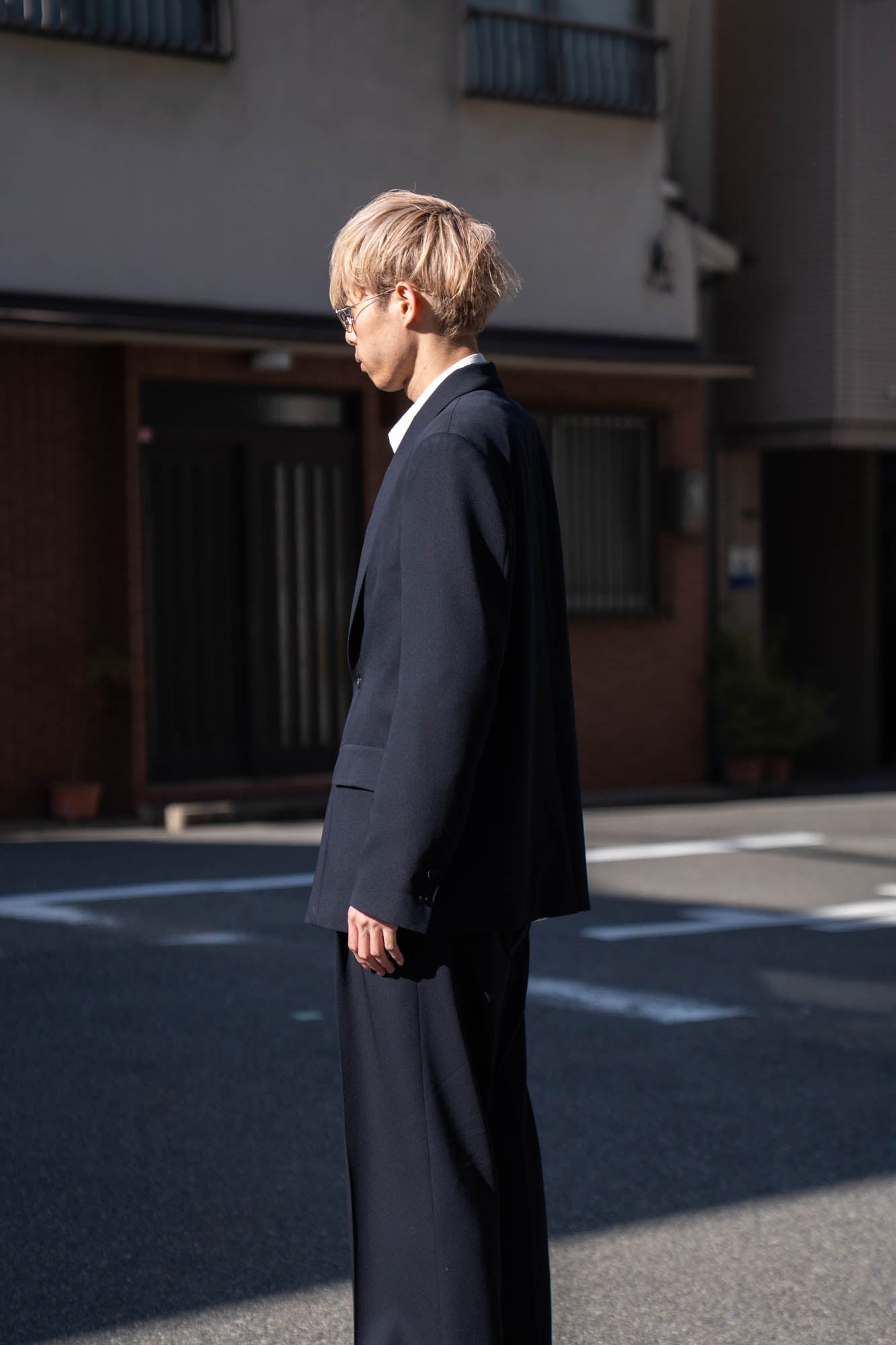 MODIFIED SHAWL COLLAR JACKET