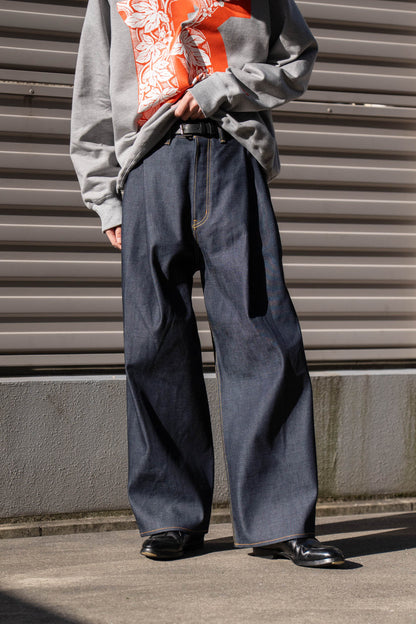 2TUCK WIDE DENIM PANTS -ENTASIS Mk-Ⅱ