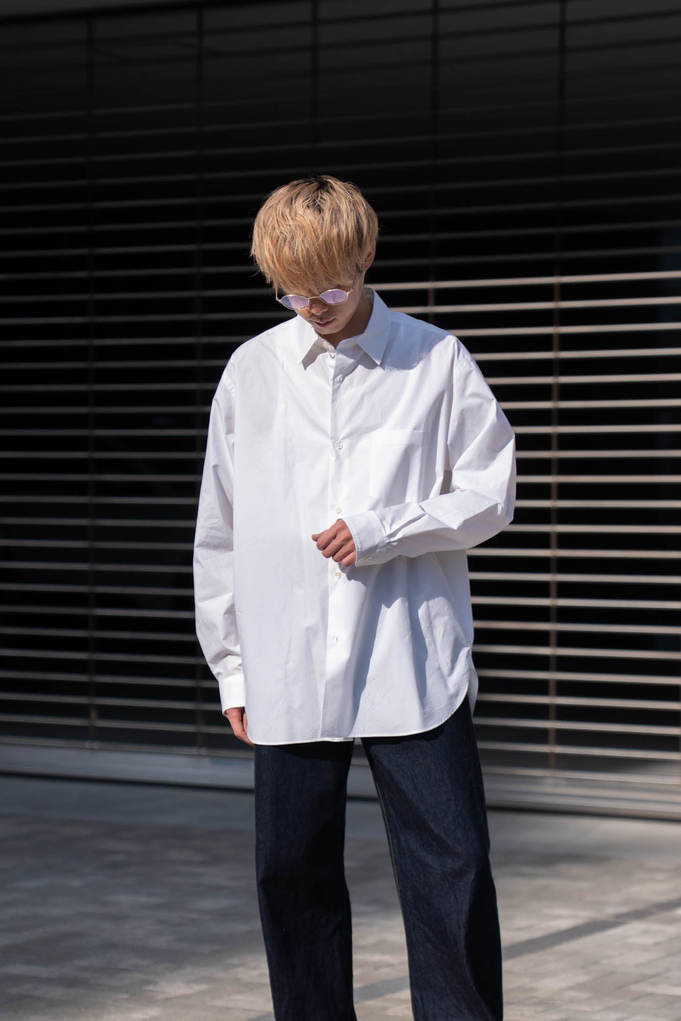 SUVIN COTTON OVERSIZED REGULAR COLLAR SHIRT(ST.1491)