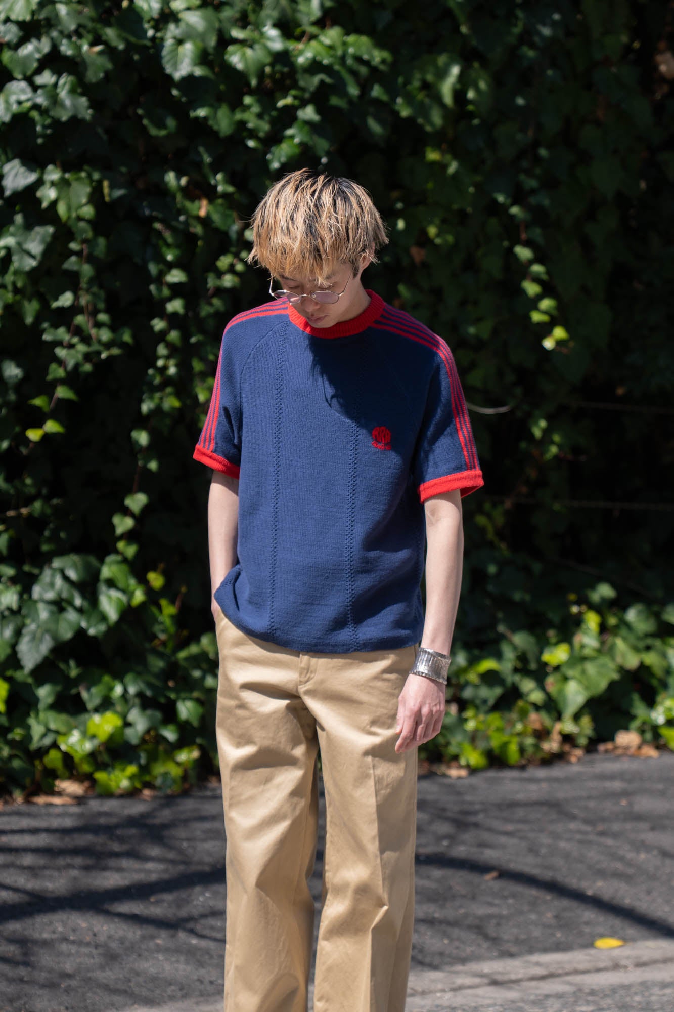 KNITTED TRAINING T-SHIRT