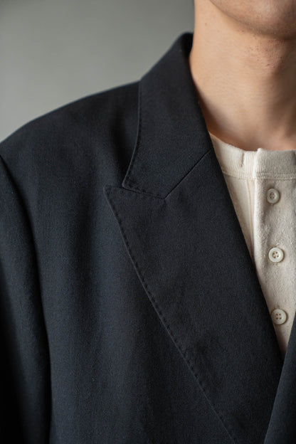 Wool Gabardine Double-Breasted Jacket