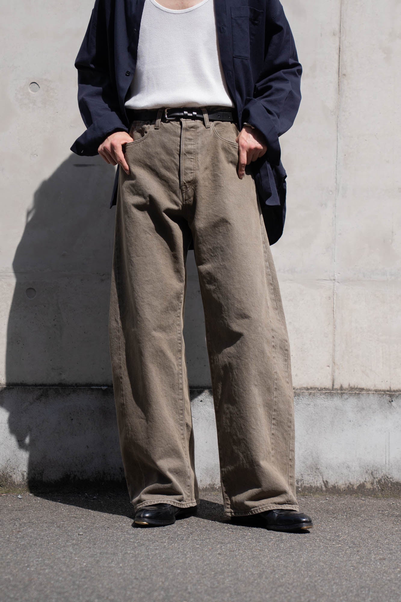 DEFORMATION WIDE COLOR DENIM PANTS(ST.1565)