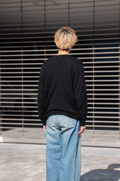 W/AL/NY KNIT CREW NECK LS(ST.1480)