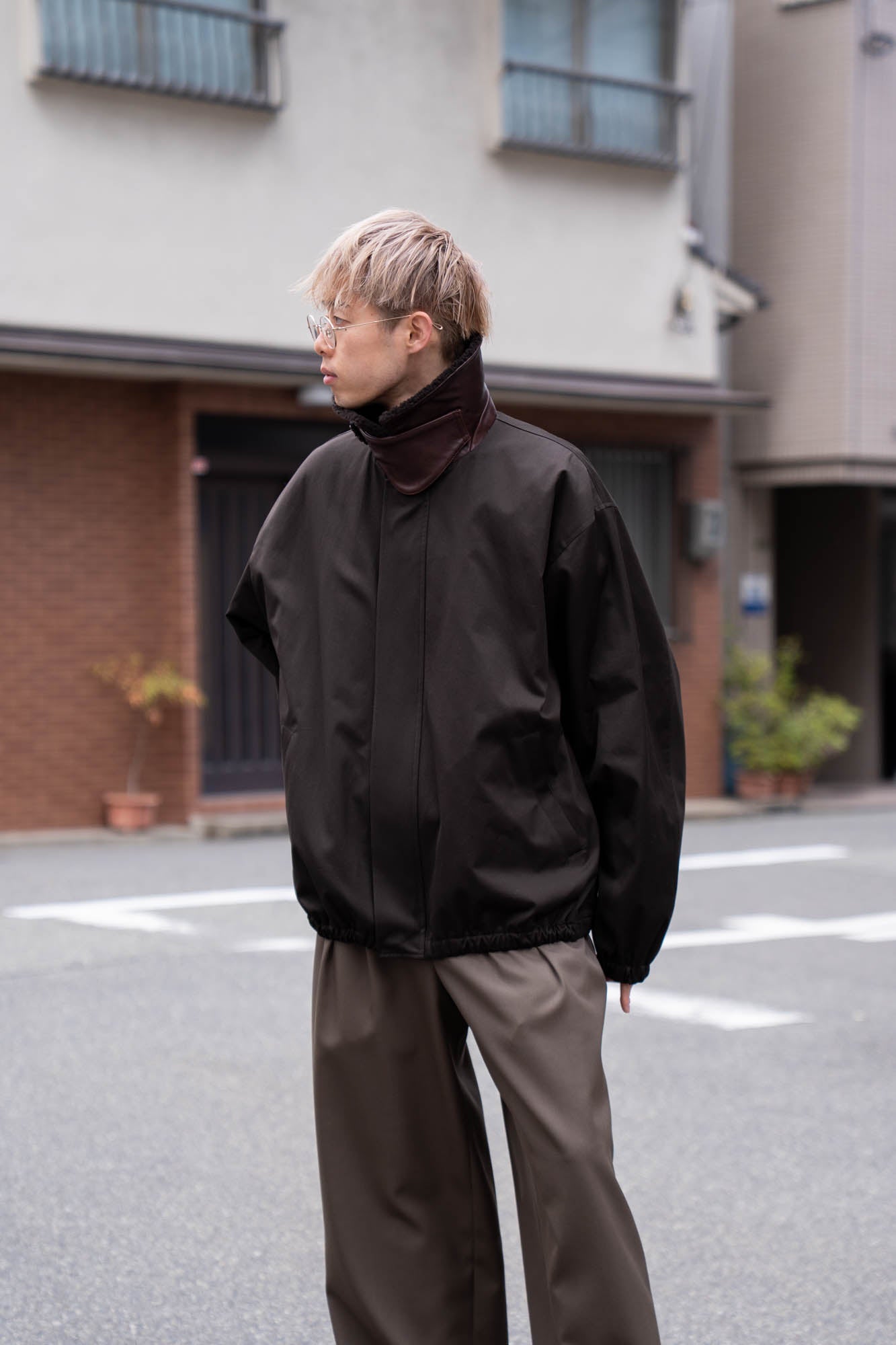 MOUTON COLLAR PADDED JACKET(ST.1376)