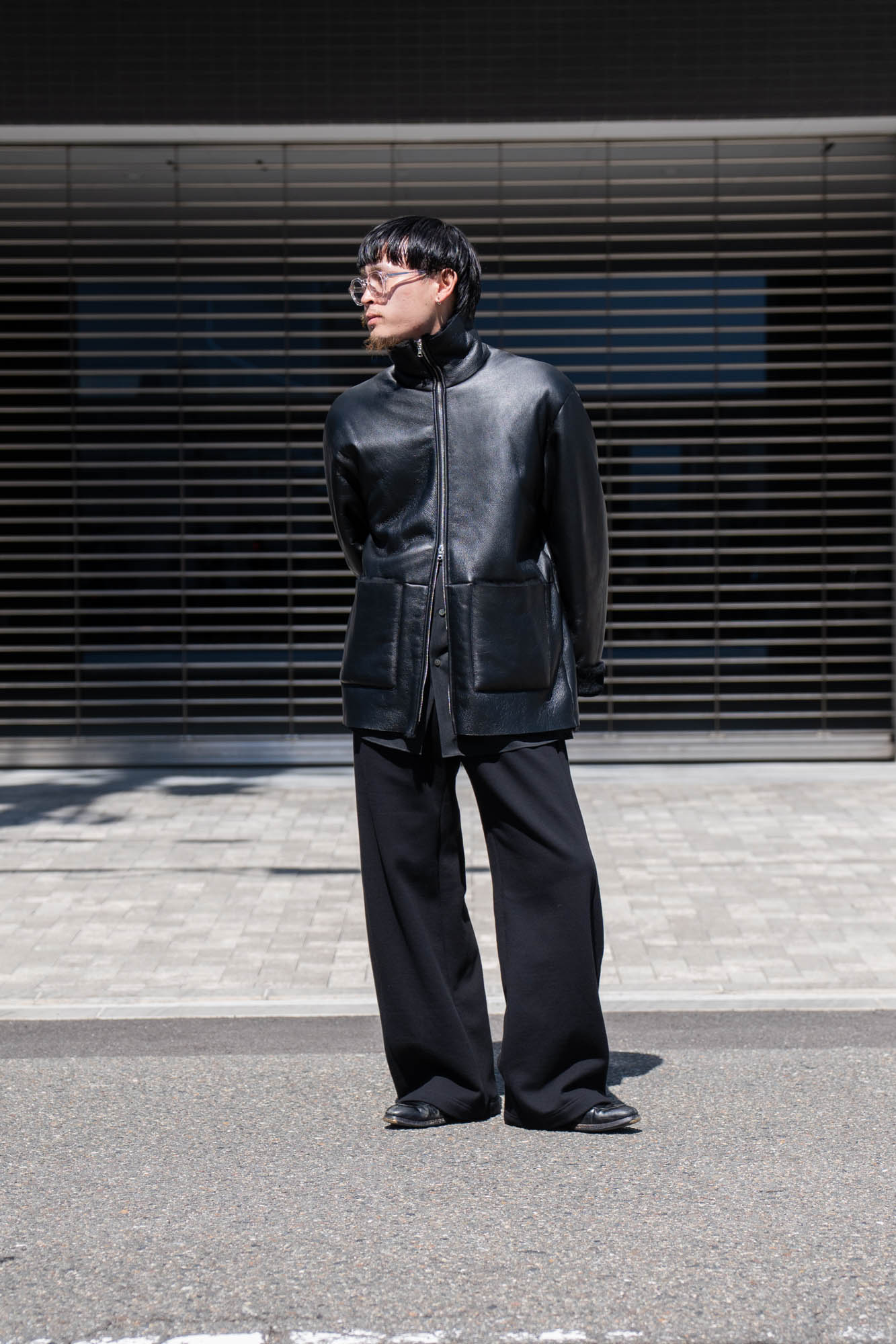 CUT-OFF MOUTON JACKET(ST.1222)