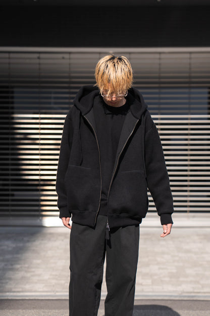 WOOL SWEAT ZIP HOODIE