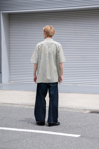 cotton ikat check shirt