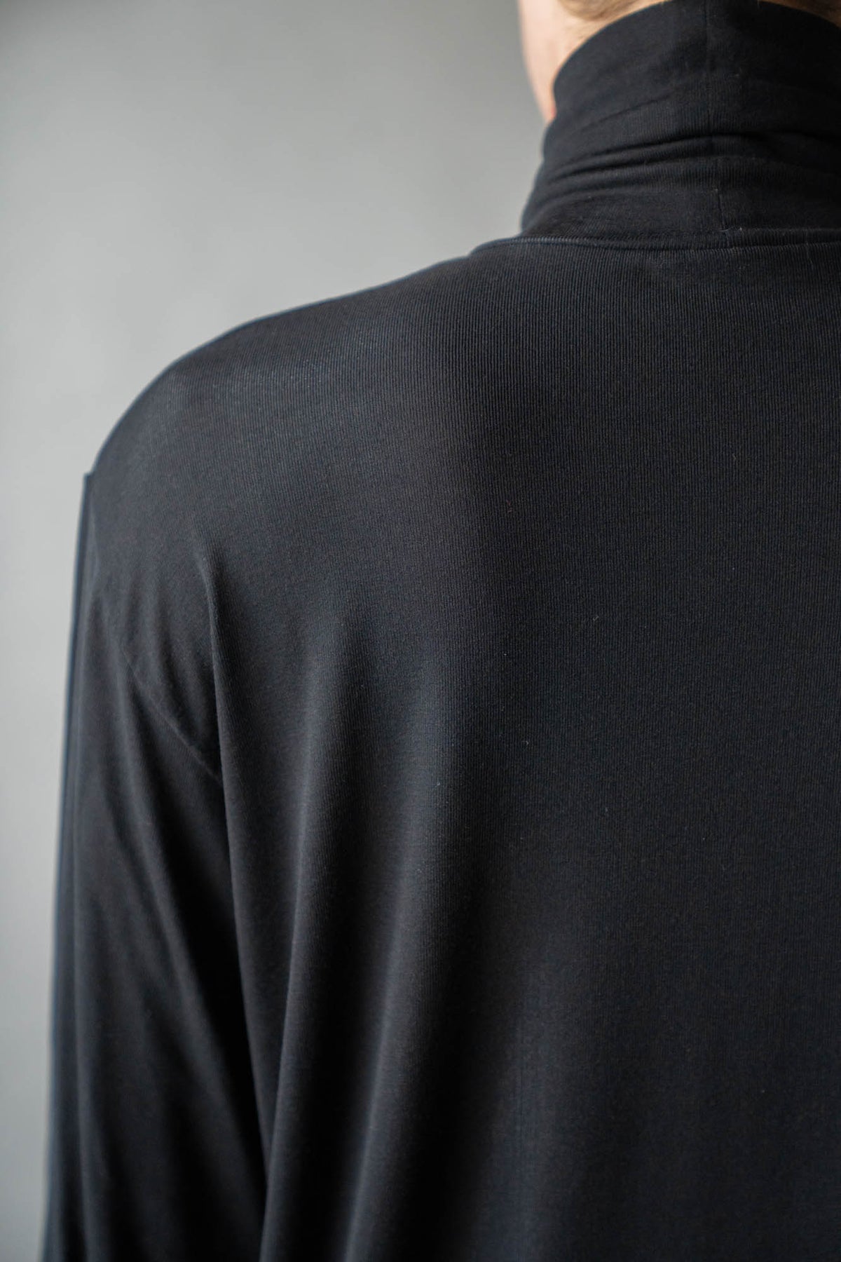 Stretch jersey super high neck