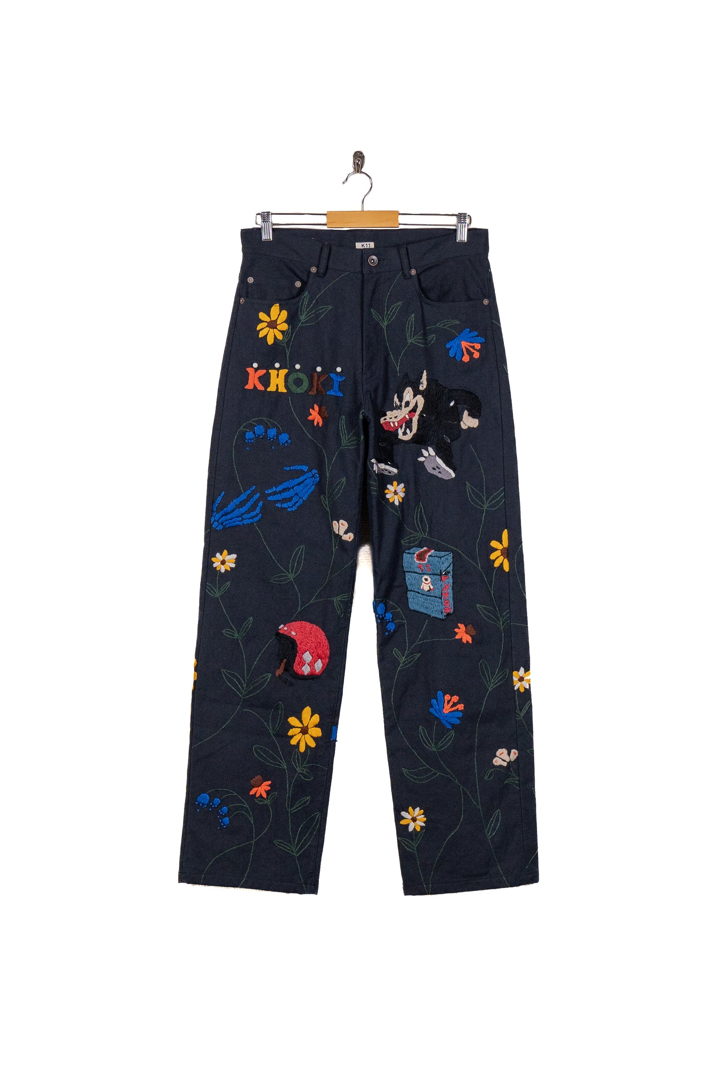 Hand embroidery pants