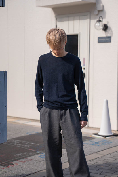 Carved Laceish Knit in Marcerized Cotton