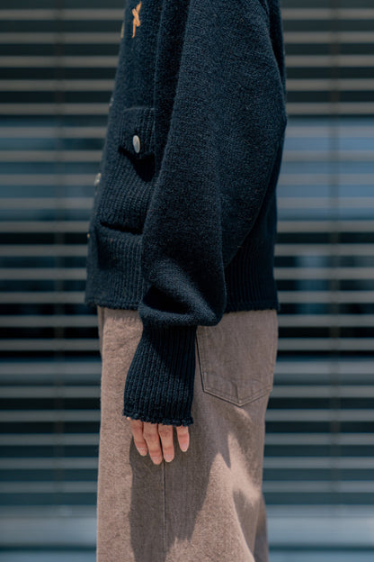 BIRD PATCH CARDIGAN