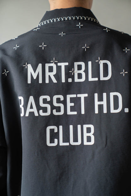 Cross-stitch coach jacket