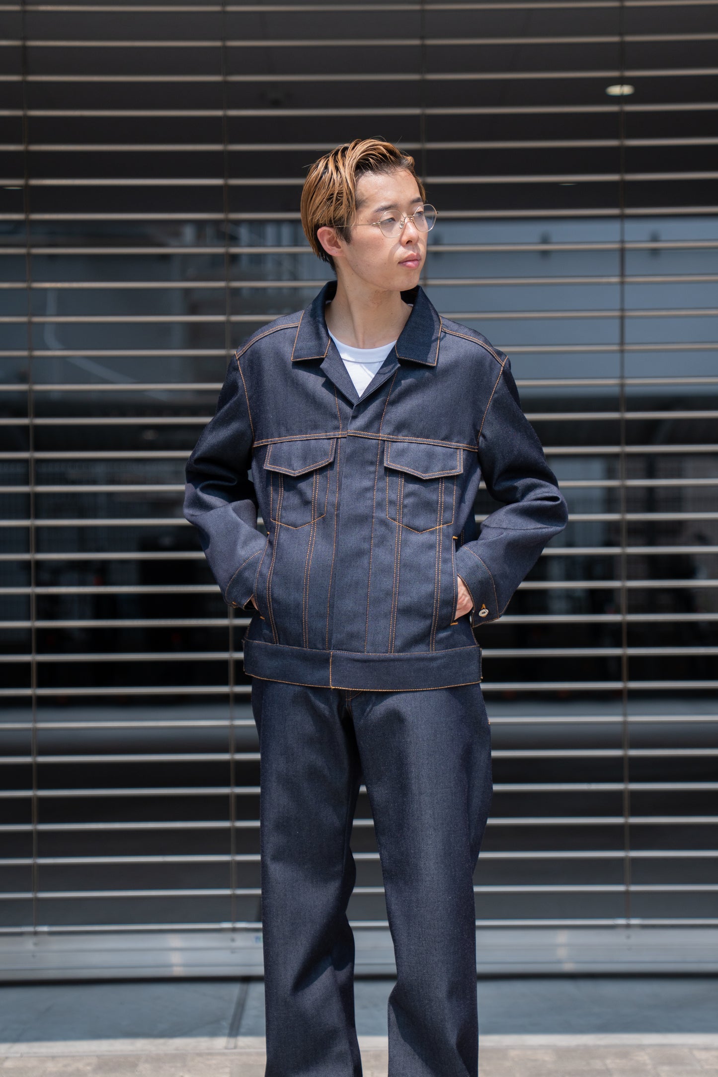 DENIM JACKET IN WOOL DENIM