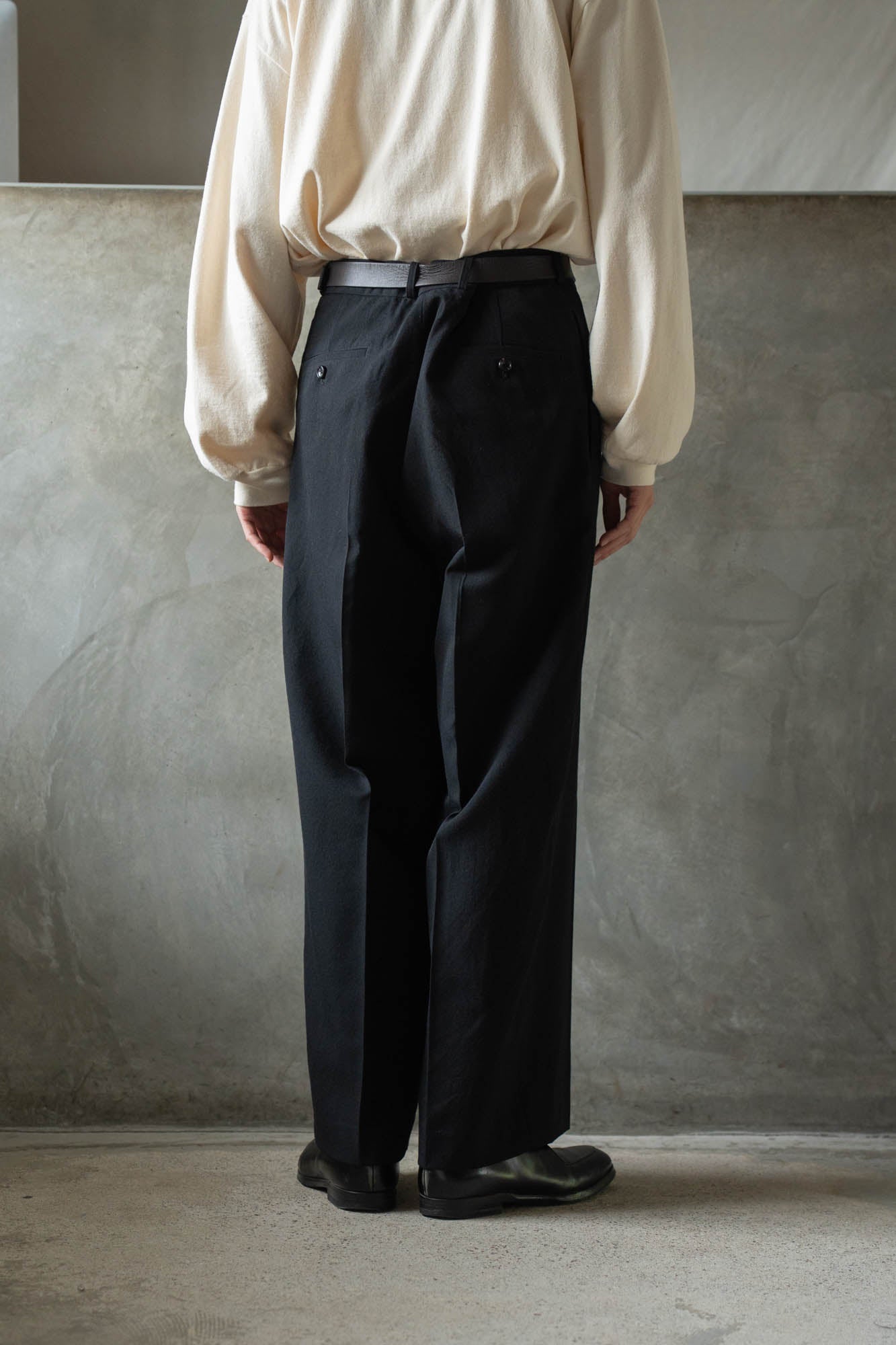 Wool Gabardine Trousers