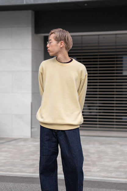 PURE CASHMERE KNIT CREW NECK LS(ST.1473)