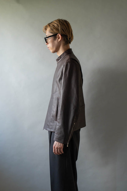Leather Double Zip-up Blouson