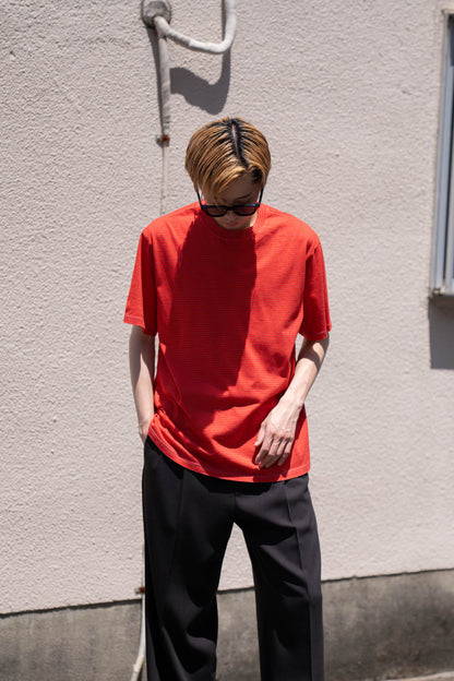 GARMENT DYED BORDER T-SHIRT