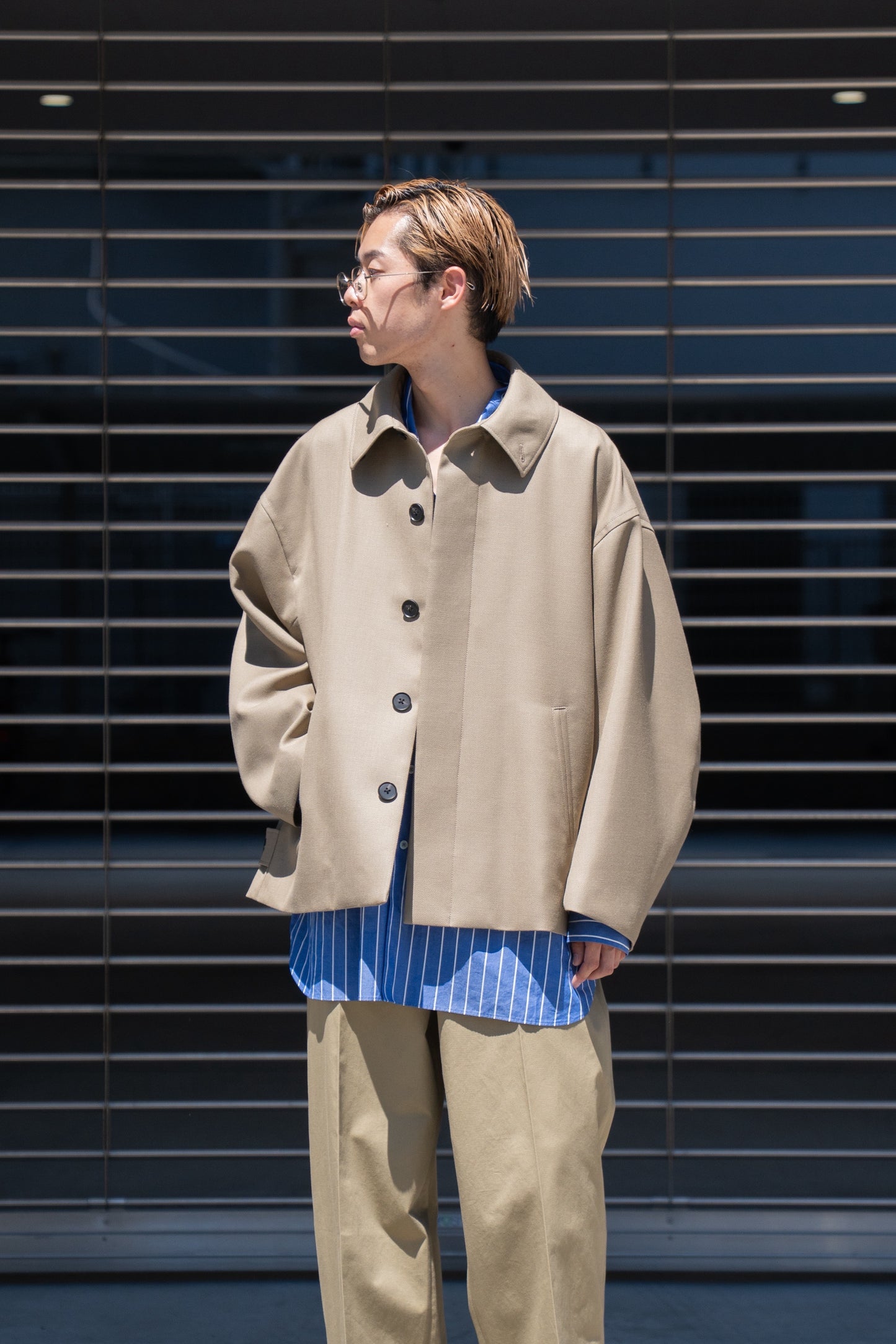 WOOL OVERSIZE SHORT COAT