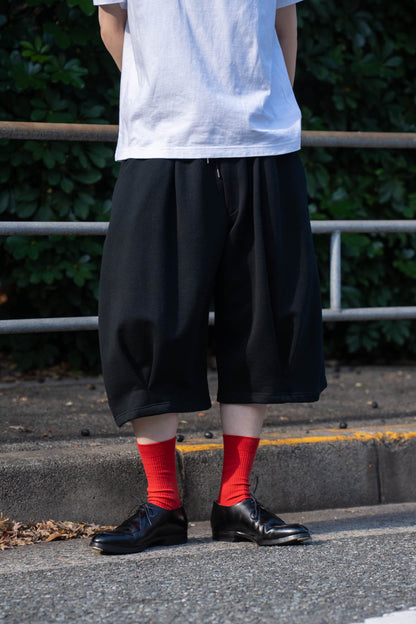 Pleated Balloon Sweat Shorts