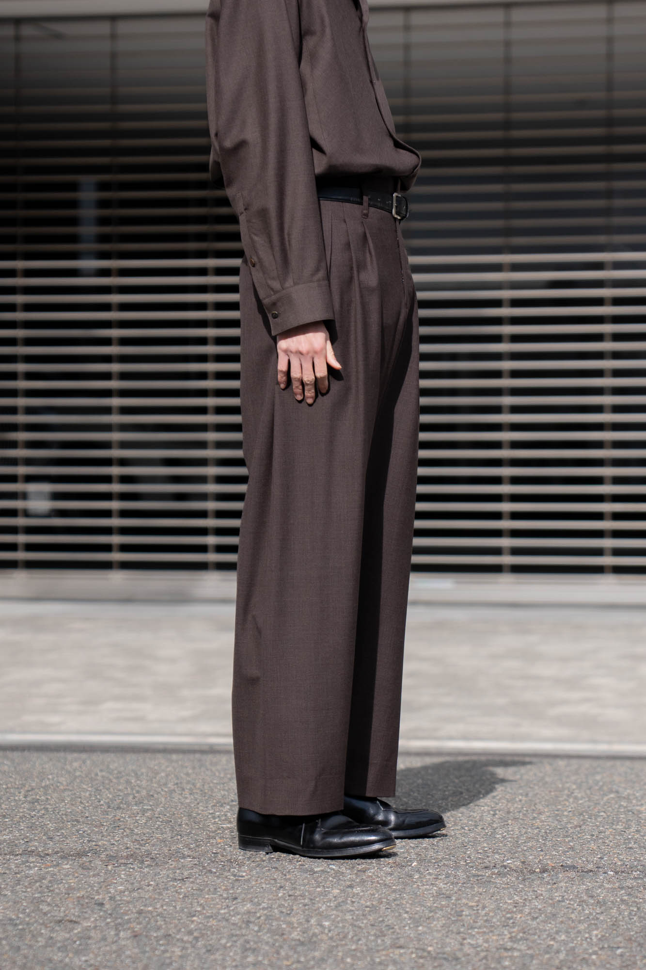 5 Tuck Trouser in Wool Tropical