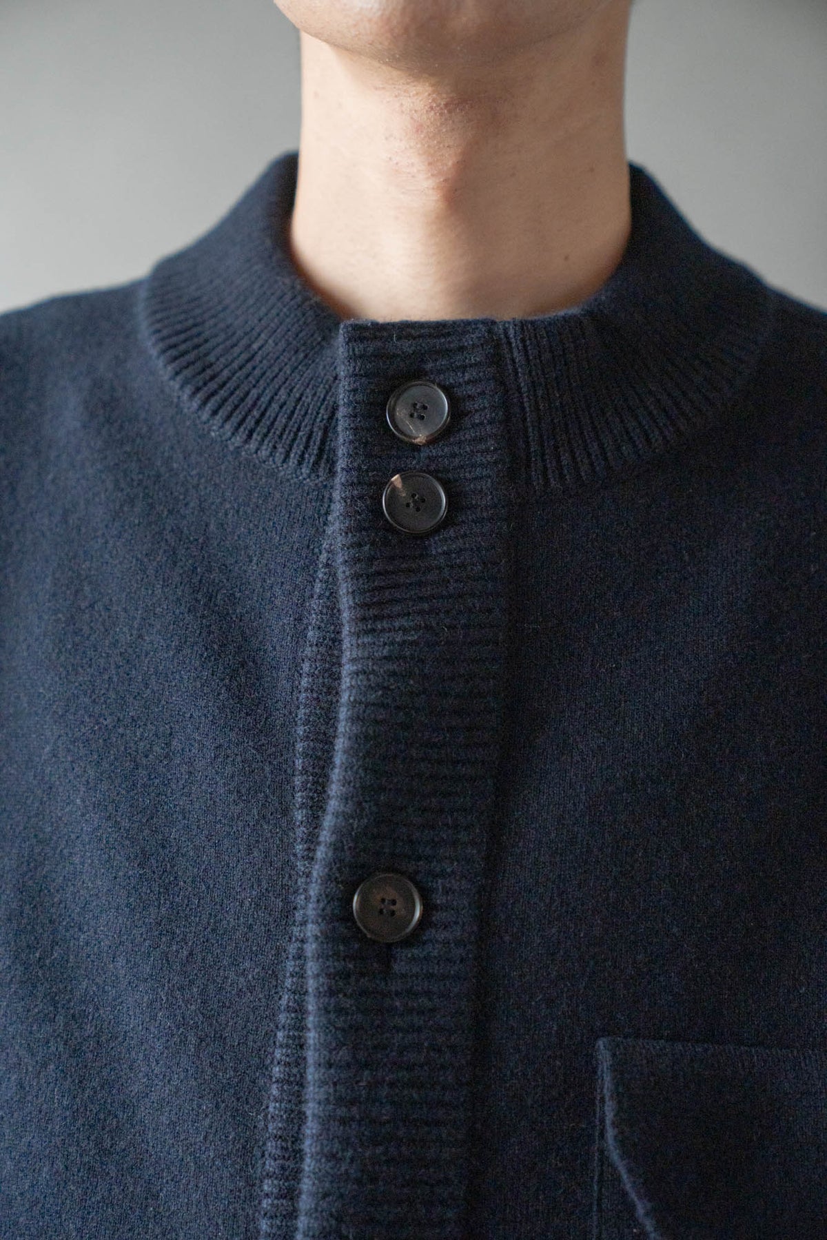 CREW NECK CARDIGAN