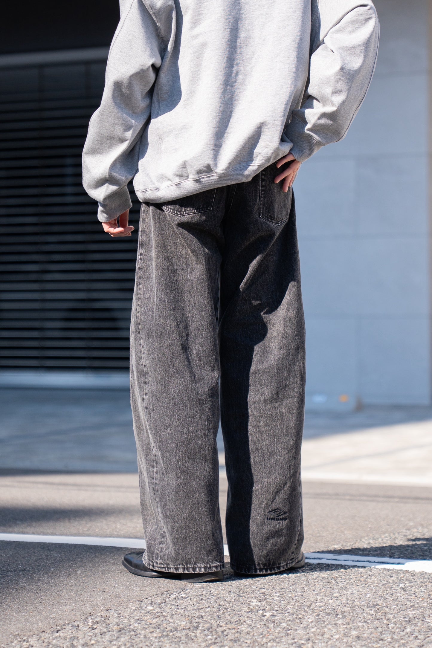 DEFORMATION WIDE DENIN JEANS(ST.1345)